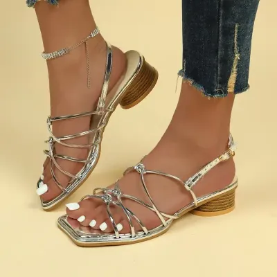   MEDIUM HEEL SANDALS FOR WOMEN